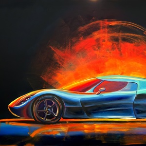 Velocity of Fire — 120 × 80 cm, oil on canvas, 2026